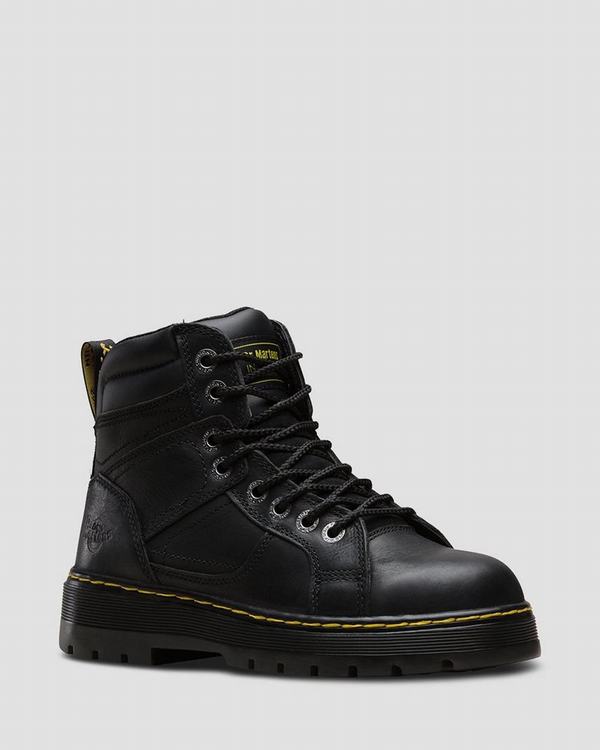 Dr Martens Pánské Pracovní Boty Duct Steel Toe Černé, CZ-710823